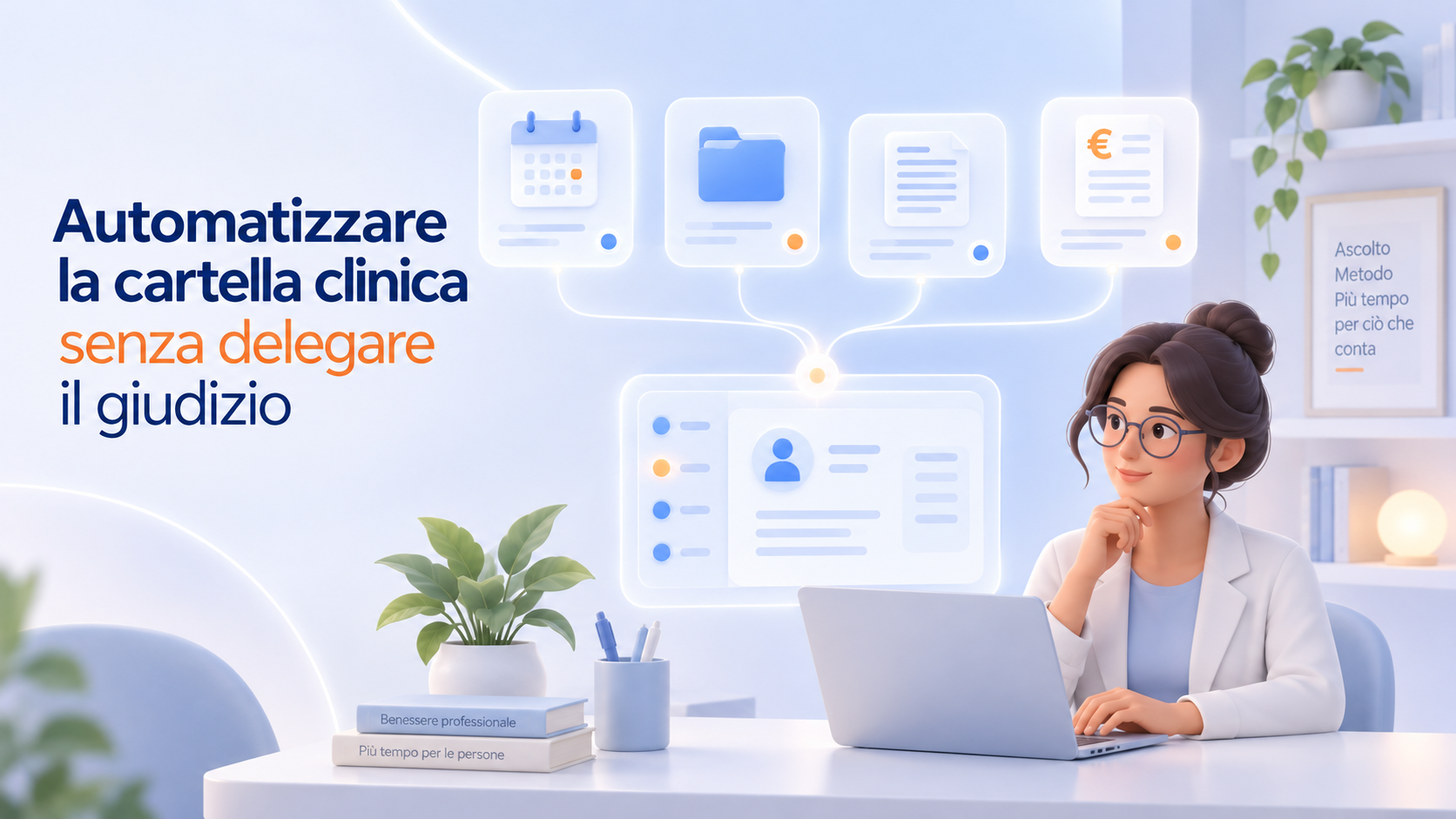 Come automatizzare la cartella clinica dello psicologo senza delegare il giudizio professionale